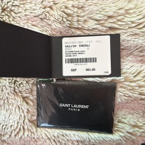 Saint Laurent uptown croc effect pouch - Picture 7 of 7